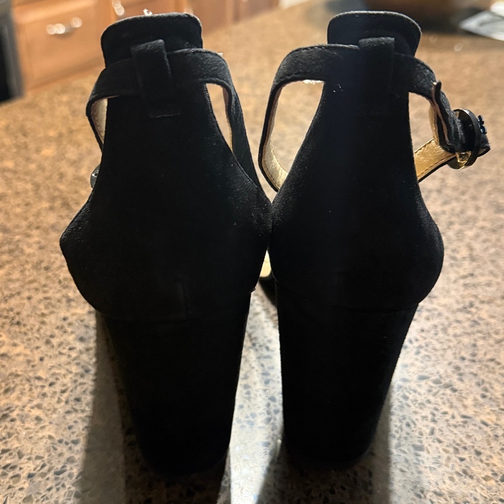 Sam Edelman Neesa black suede wedge sandals - Picture 9 of 12